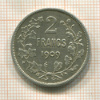 2 франка. Бельгия 1909г