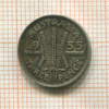 3 пенса. Австралия 1955г
