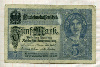 5 марок. Германия 1917г