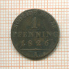 1 пфеннинг. Пруссия 1826г