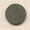 1/2 гроша. Саксония 1848г