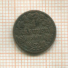 1 крейцер. Бавария 1866г