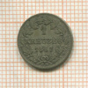 1 крейцер. Бавария 1867г