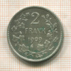 2 франка. Бельгия 1909г