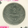 2 франка. Бельгия 1912г