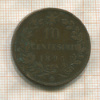 10 сентесимо. Италия 1893г