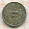 2 франка. Бельгия 1909г