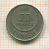 20 франков. Тунис 1950г