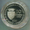 10 динеров. Андорра. ПРУФ 1994г
