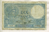 10 франков. Франция 1939г