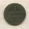 1 пфенниг. Ганновер 1822г