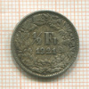 1/2 франка. Швейцария 1921г