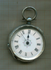 Часы карманные. Великобритания. Бирмингем. Серебро. Не рабочие, ключа нет.