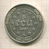 5 экю. Бельгия 1987г