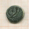 Иудея. АЕ прута. Гиркан I. 134-103 г. до н.э.
