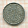 2 франка. Французская Западная Африка 1948г