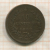 10 сентесимо. Италия 1862г