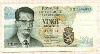 20 франков. Бельгия 1964г