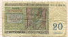 20 франков. Бельгия 1956г