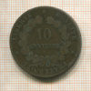 10 сантимов. Франция 1880г