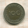 100 франкенов. Саарланд 1955г