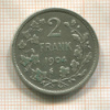 2 франка. Бельгия 1904г