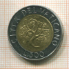 500 лир. Ватикан 1989г