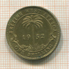 1 шиллинг. Британская Западная Африка 1952г