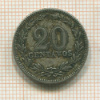 20 сентаво. Аргентина 1897г