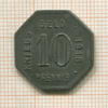 Нотгельд. 10 пфеннигов. Германия. Менген
