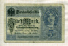 5 марок. Германия 1917г