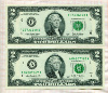 2 доллара. США. 2 шт.