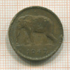 2 франка. Бельгийское Конго 1947г