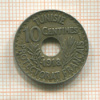 10 сантимов. Тунис 1918г
