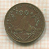 100 франков. Французская Полинезия 1976г