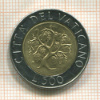 500 лир. Ватикан 1989г