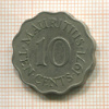 10 центов. Остров Маврикий 1971г