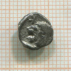 Обол. Мизия. Кизик. 5 в. до н.э. Лев/кабан