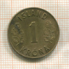 1 крона. Исландия 1957г