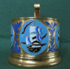 Подстаканник. Латунь,эмаль  (есть сколы)
