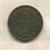 1 крейцер. Баден 1845г
