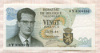 20 франков. Бельгия 1964г
