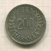 200 марок. Финляндия 1958г