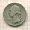 1/4 доллара. США 1953г