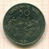 50 вату. Вануату 1981г