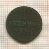 1 пфенниг. Саксония 1831г