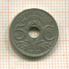 5 сантимов. Франция 1938г