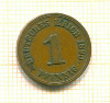 1 пфенниг Германия 1890г