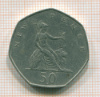 50 пенсов Англия 1969г
