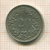 20 раппенов. Швейцария 1939г